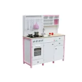 Zabawkowa kuchnia z praktycznym zlewem i palnikami dla dzieci