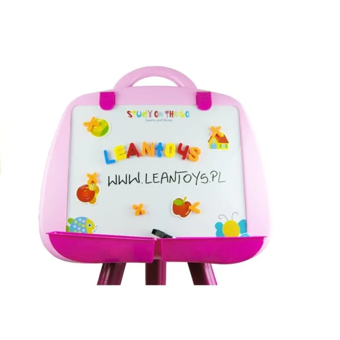 Tablica Magnetyczna Stojąca Pisak Magnes Różowa