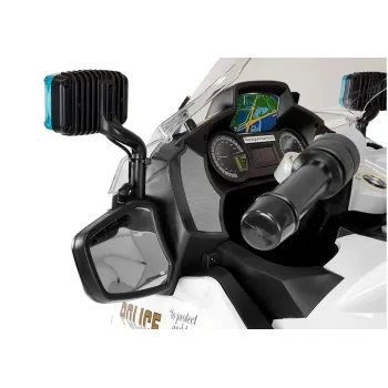 Motocykl akumulatorowy BMW R1200 z policyjnymi detalami