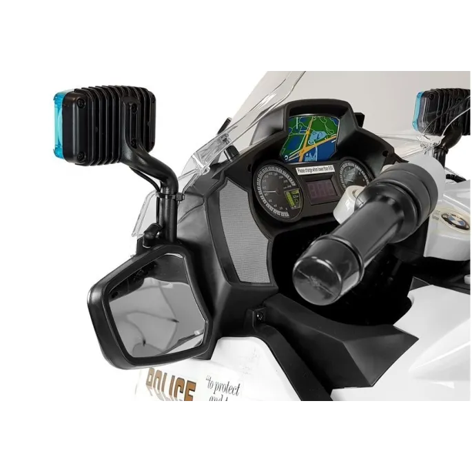 Motocykl akumulatorowy BMW R1200 z policyjnymi detalami