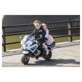 Bezpieczny biały motor na akumulator BMW dla małego policjanta