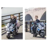 BMW R1200 Policja – elektryczny motocykl dla dzieci w białym kolorze