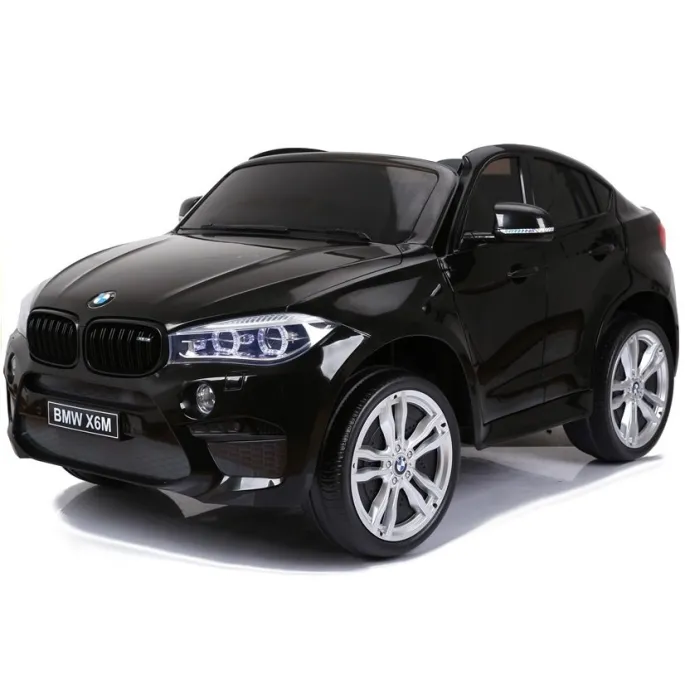 Auto Na Akumulator BMW X6M Czarne Dwuosobowy Fotel