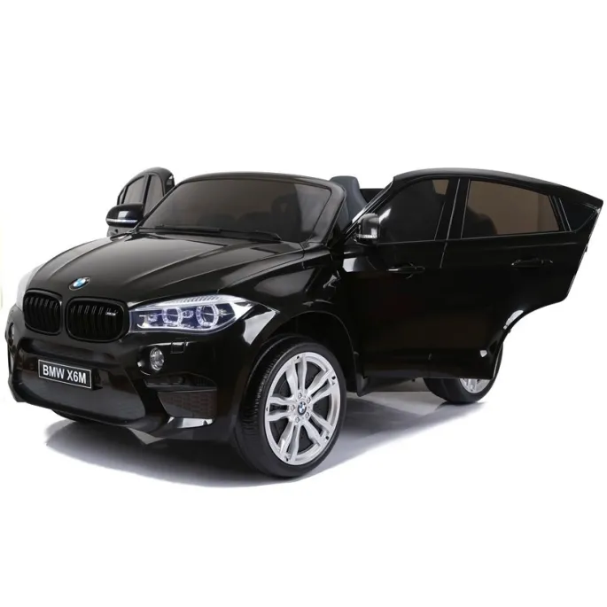 Auto Na Akumulator BMW X6M Czarne Dwuosobowy Fotel