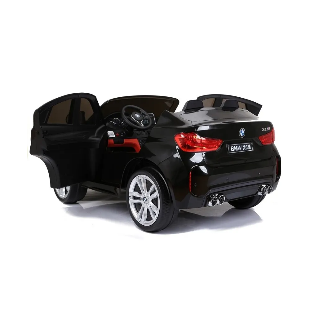 Auto Na Akumulator BMW X6M Czarne Dwuosobowy Fotel