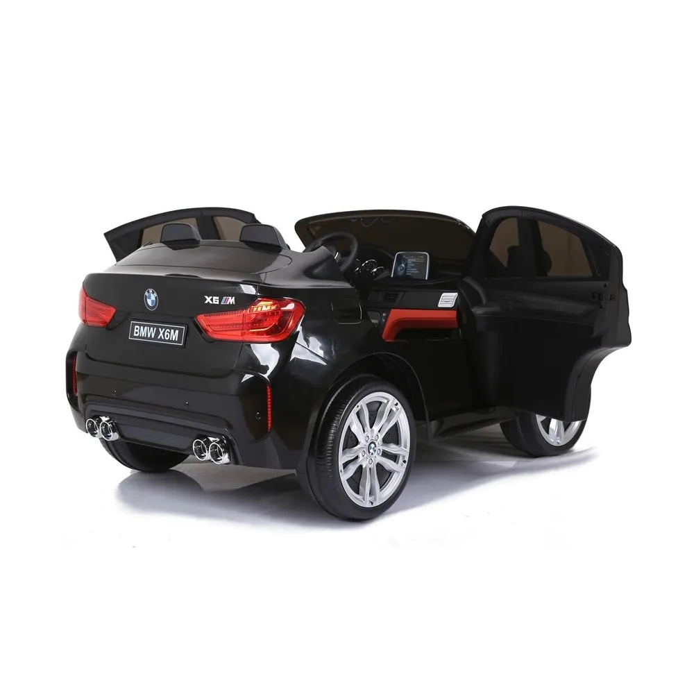Auto Na Akumulator BMW X6M Czarne Dwuosobowy Fotel