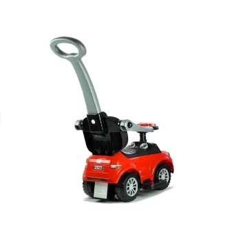 Bezpieczny pojazd dziecięcy z konsolą dźwiękową na kierownicy