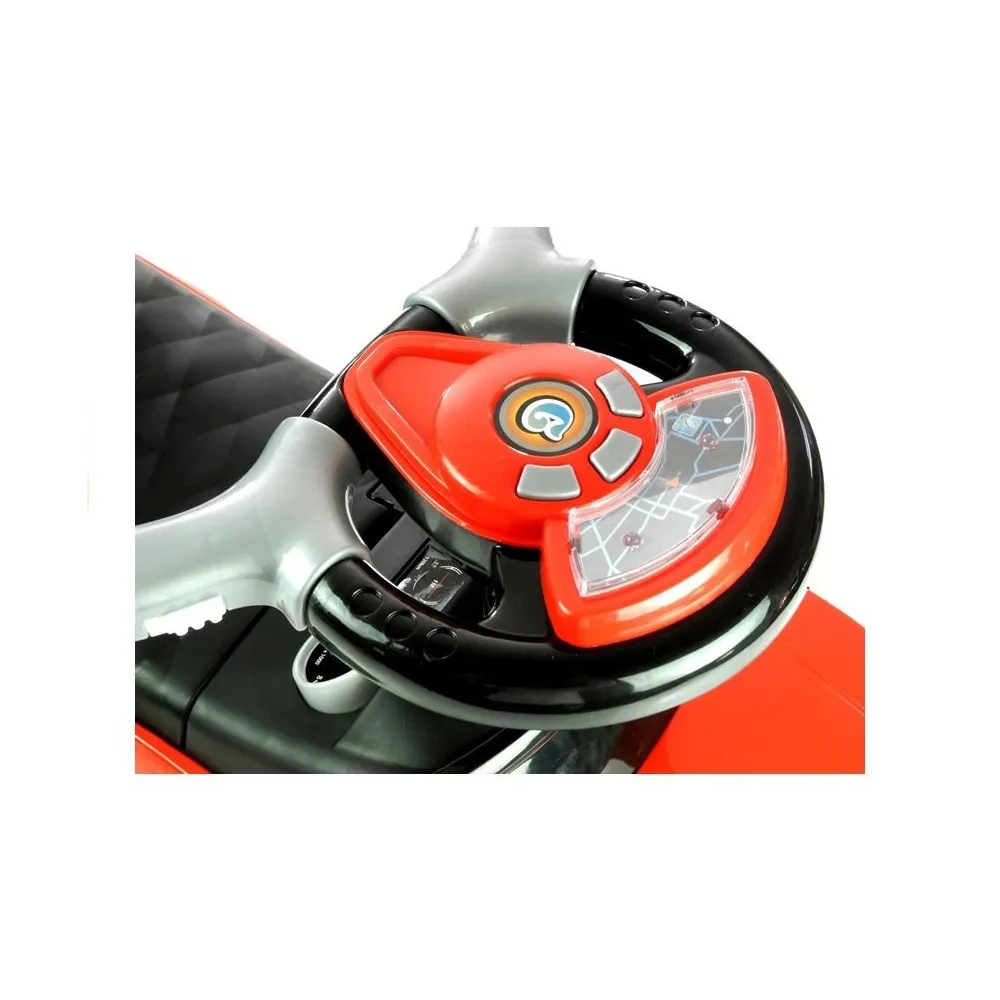 Stabilny pchacz z wytrzymałego tworzywa dla maluchów