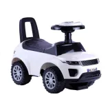 Jeździk dla malucha 613W biały z interaktywną kierownicą i światłami