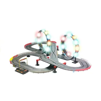Tor Wyścigowy 2 Autka Slot Cars 1:43 Pętla Lampki