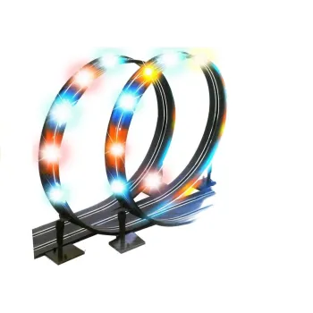 Kolorowe diody LED podkreślające tor wyścigowy dla dzieci