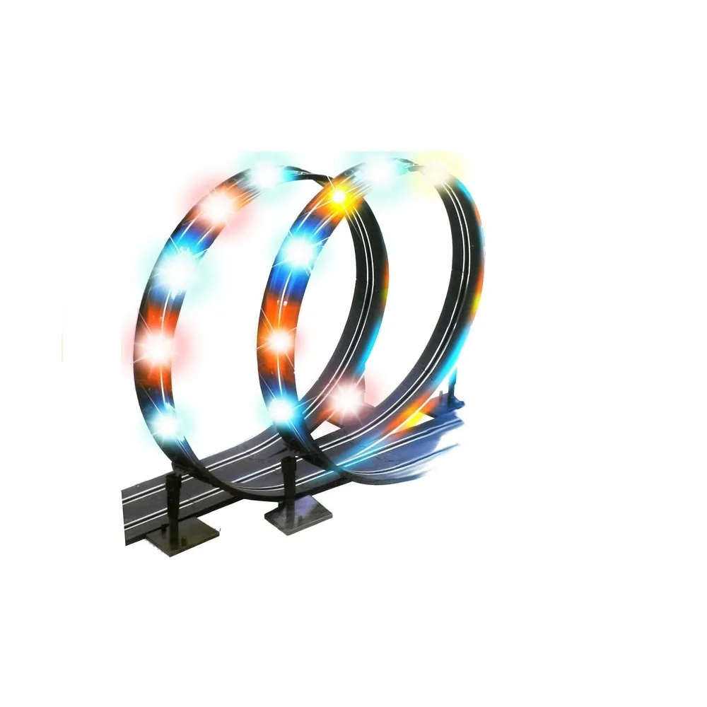 Kolorowe diody LED podkreślające tor wyścigowy dla dzieci