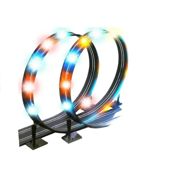 Kolorowe diody LED podkreślające tor wyścigowy dla dzieci