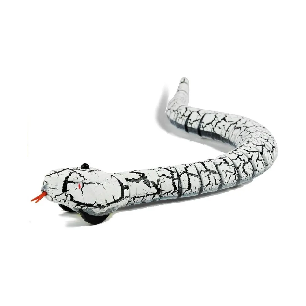 Zestaw z interaktywnym białym wężem i pilotem w kształcie jajka