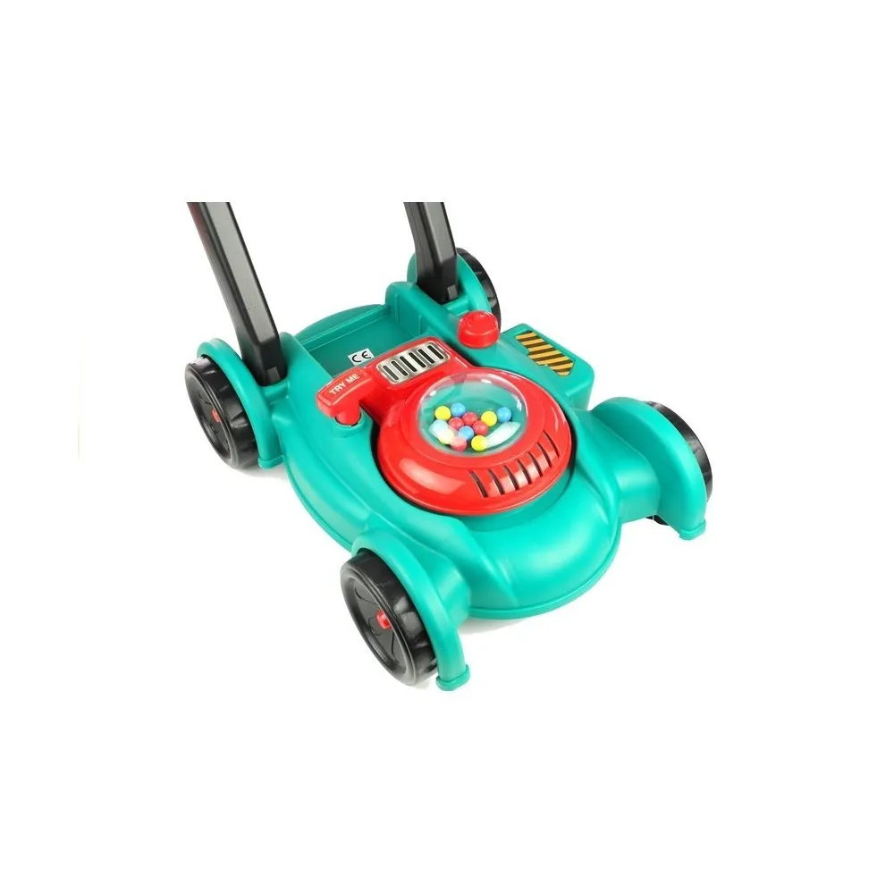 Kompletny zestaw ogrodnika dla dzieci z kosiarką, kaskiem i kanistrem