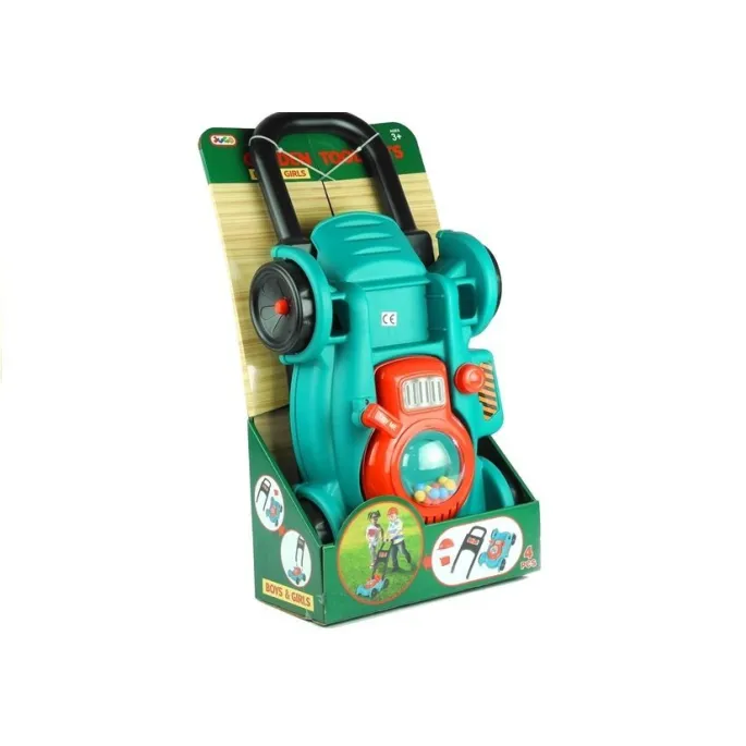 Plastikowy kanister dla dzieci z akcesoriami ogrodniczymi