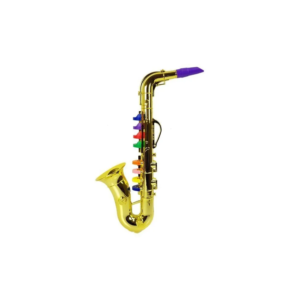 Instrument muzyczny dla dzieci w formie zabawkowego saksofonu