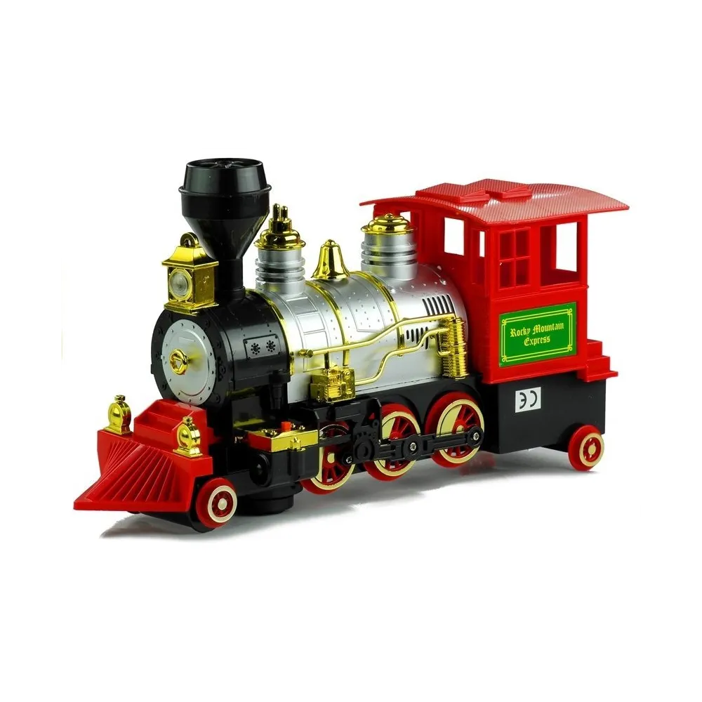 Realistyczna zabawkowa lokomotywa na baterie dla dzieci powyżej 3 lat