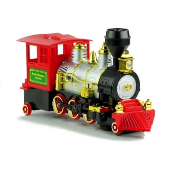 Interaktywna lokomotywa z otwieranymi okienkami i napędem bump and go