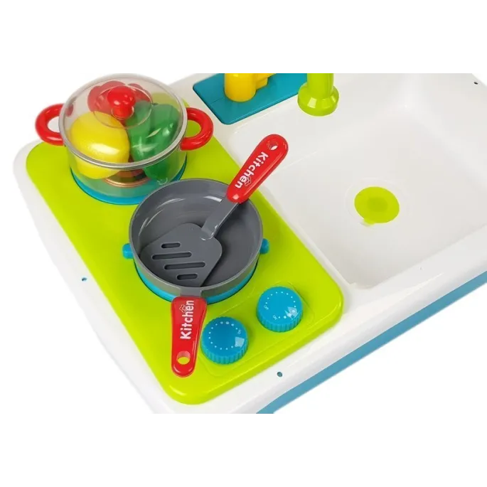 realistyczny zlew do zabawy z funkcją bieżącej wody dla najmłodszych