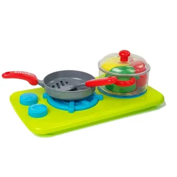 radosna zabawa w gotowanie z różnorodnymi warzywami do gotowania