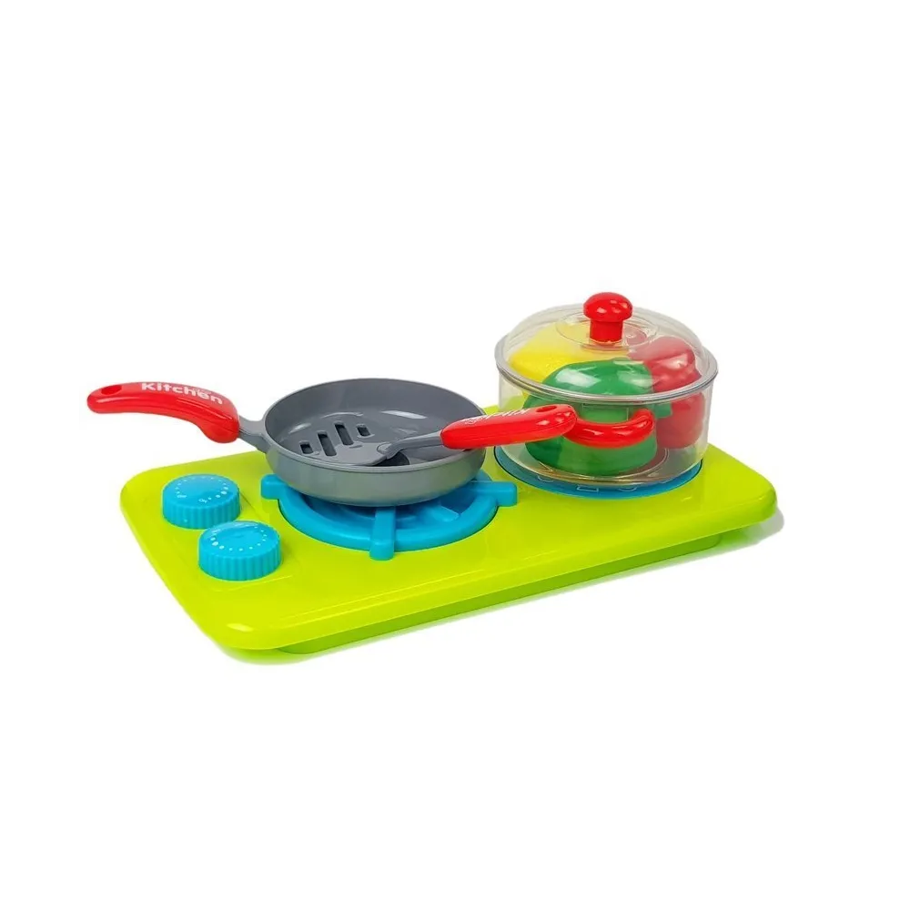 radosna zabawa w gotowanie z różnorodnymi warzywami do gotowania