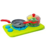 radosna zabawa w gotowanie z różnorodnymi warzywami do gotowania