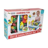 kolorowa zabawka do mycia naczyń i gotowania dla trzylatków