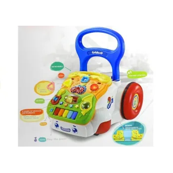 Interaktywny panel muzyczny zamontowany na chodziku pchaczu