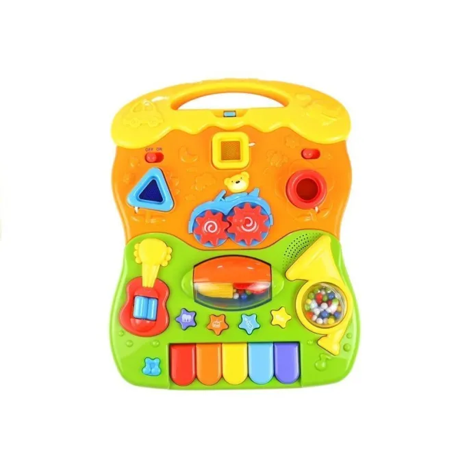 Solidny i stabilny chodzik edukacyjny dla rocznego dziecka