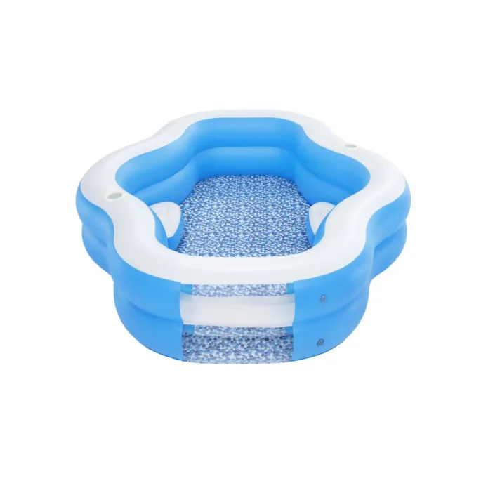 Wytrzymały basen winylowy Bestway 54409 na tarasie dla rodzin