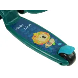 zabawka sportowa dla dzieci w kolorze zielonym z diodami