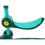 składana hulajnoga z antypoślizgowym podestem i led