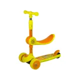 Balansowa hulajnoga dziecięca z siodełkiem i kolorowymi diodami LED