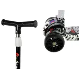 Bezpieczna hulajnoga trójkołowa z hamulcem i efektownym wzorem graffiti