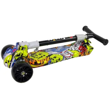 Balansowa hulajnoga z regulowaną kierownicą dla maluchów, kolor żółty