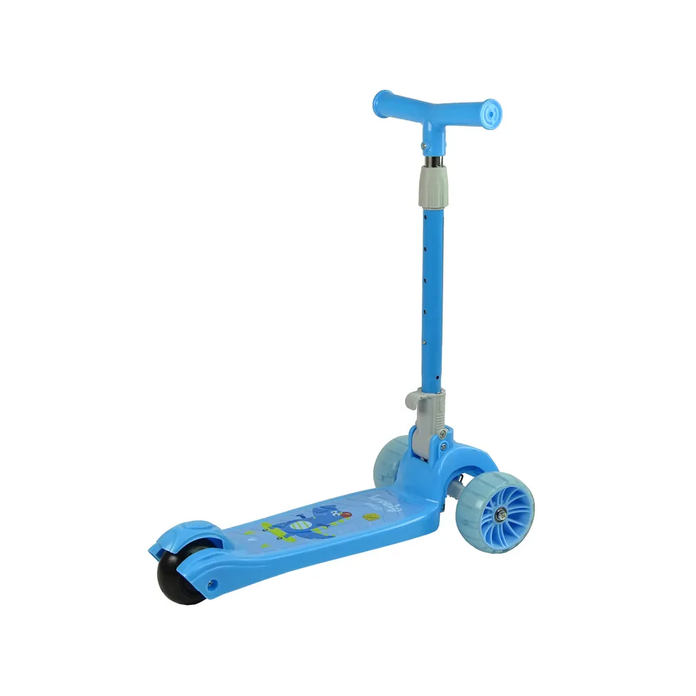 Detal świecącego koła hulajnogi balansowej, efekt LED w ruchu