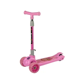 Hulajnoga Trójkołowa Święcące Koła Różowa