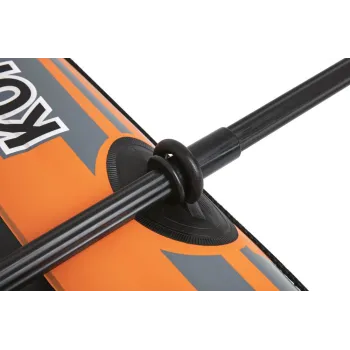 Nadmuchiwana łódka dla dorosłego i dziecka gotowa do wodnej zabawy