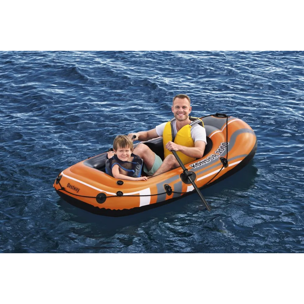 Wytrzymały ponton dmuchany idealny na wakacje nad jeziorem