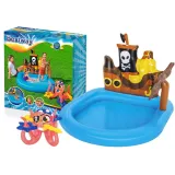 Dmuchany plac zabaw Bestway 52211 z kolorową ośmiornicą w ogrodzie