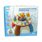 Stolik z motylkiem, pociągiem i diabelskim młynem do zabawy edukacyjnej