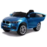 BMW X6 elektryczny samochód dziecięcy z czarną skórzaną kanapą