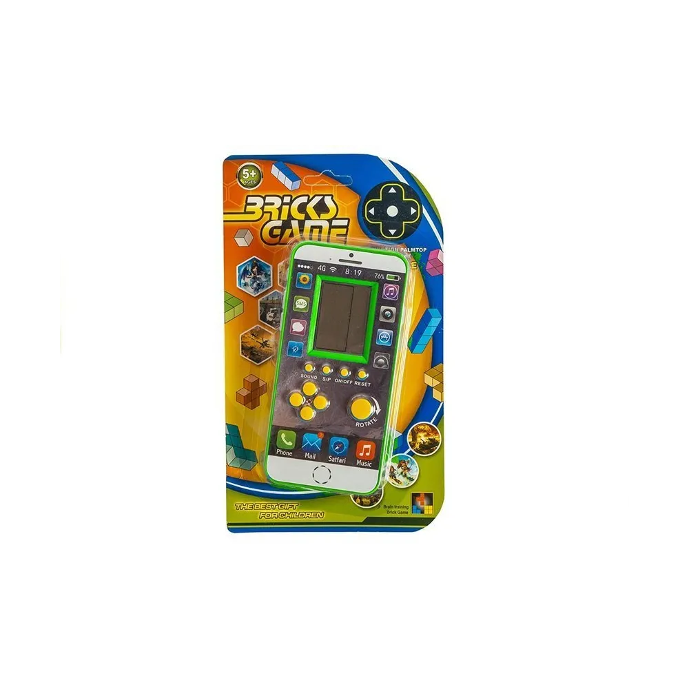 Kieszonkowa gra Tetris Komórka Zielona z kultowymi grami logicznymi