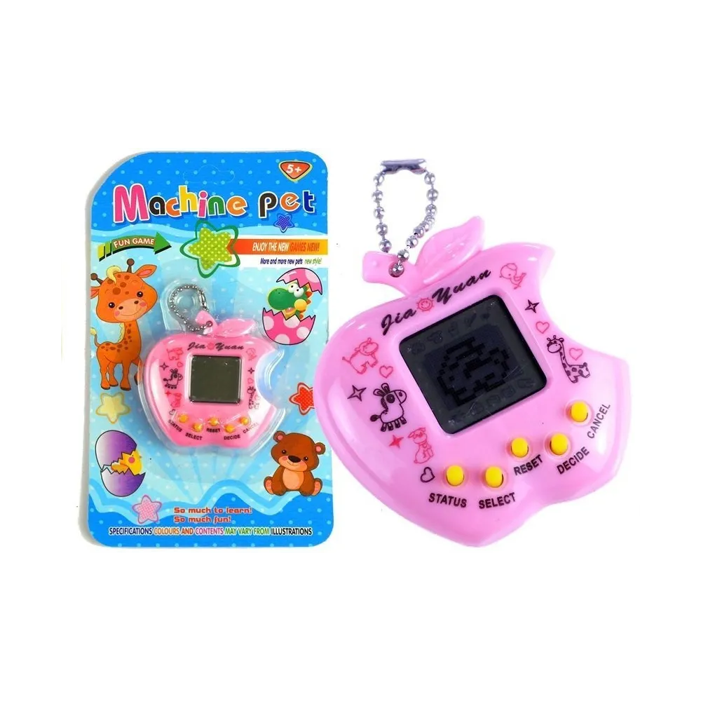 Różowe tamagotchi – elektroniczne zwierzątko w kształcie jajka z brelokiem