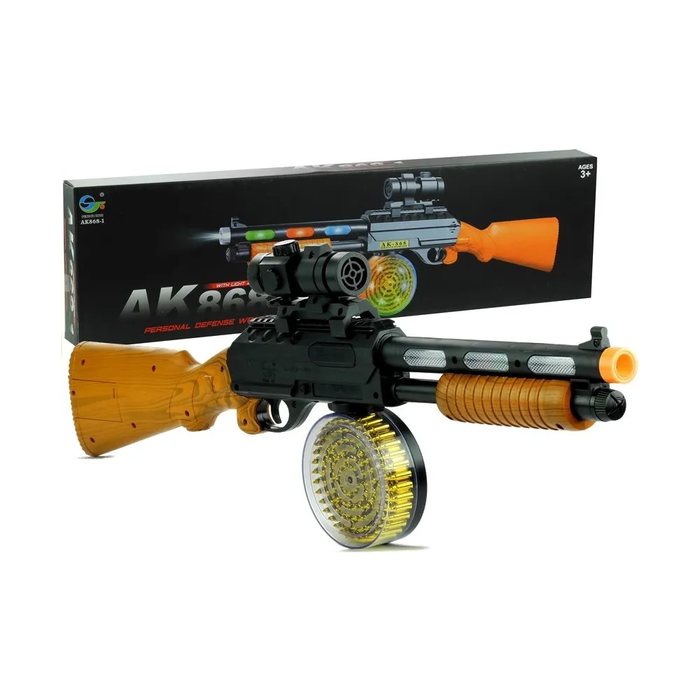 Detal obracanego zbiornika na złote naboje w karabinie AK 868-1