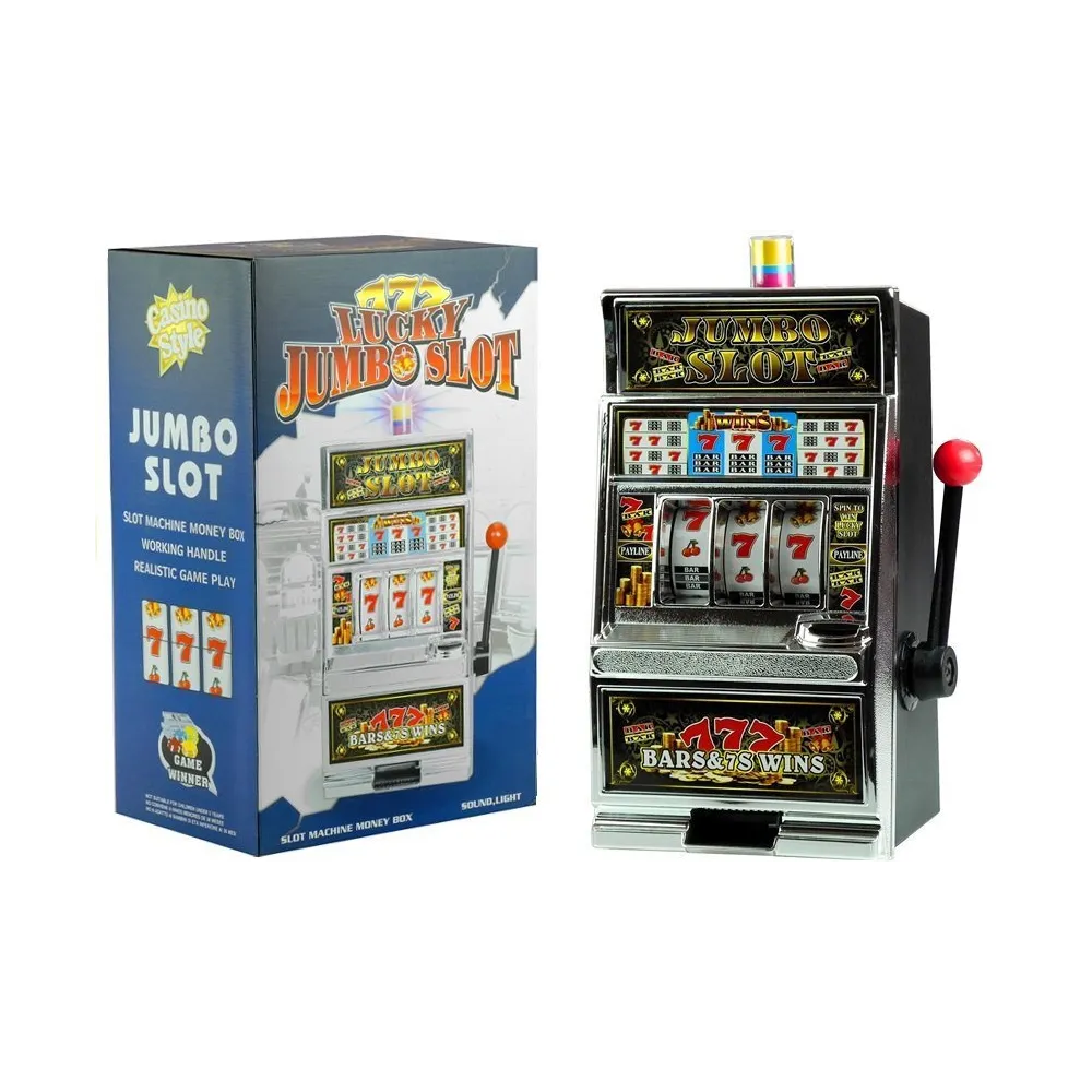 Duży slot do gry ze skarbonką i miejscem na monety