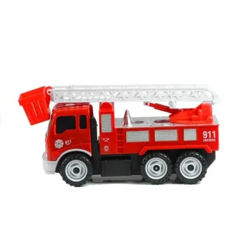 Rozkładany wóz strażacki z wysuwaną drabiną – zestaw edukacyjny