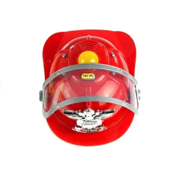 Zestaw Strażaka Dla Dziecka Kask Toporek Akcesoria Czerwony