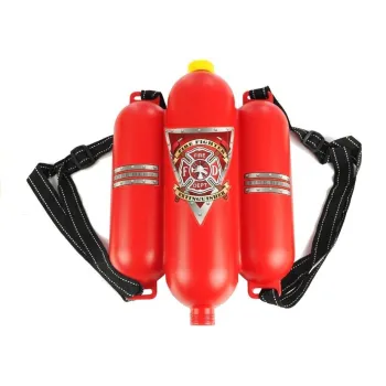 Zestaw Strażaka Dla Dziecka Kask Toporek Akcesoria Czerwony